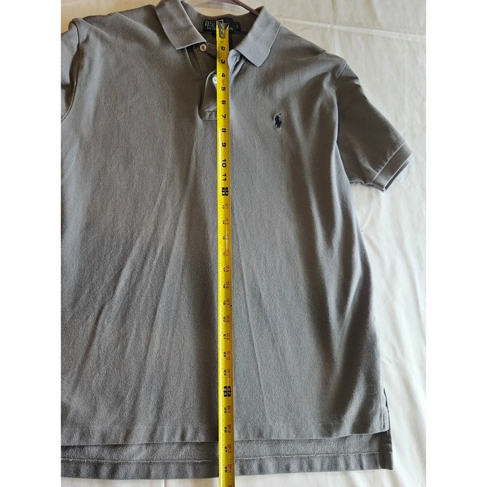 Polo Ralph Lauren Mens‎ Gray Short Sleeve Classic Fit Polo Shirt Size L